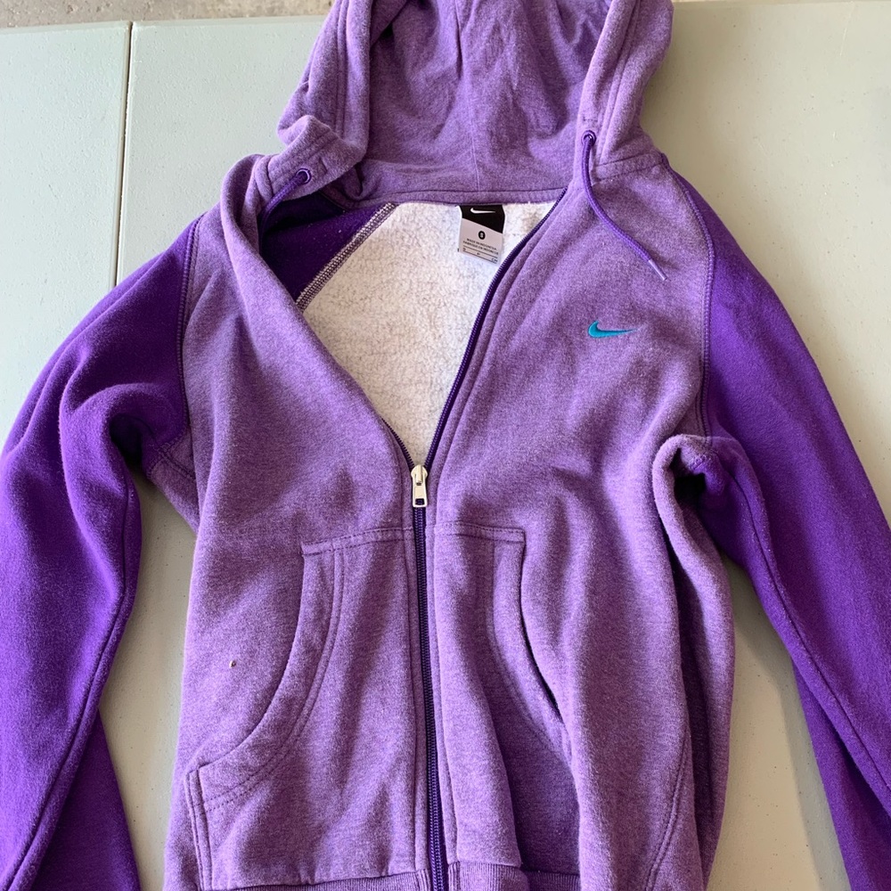 Nike purple size S zip up hoodie